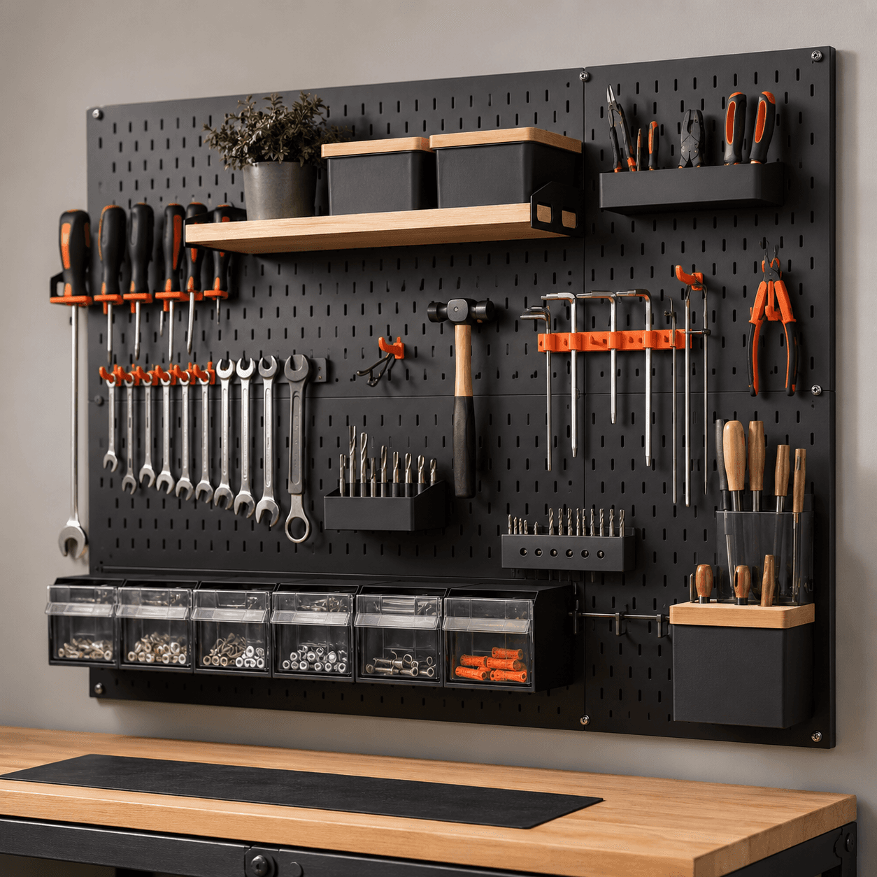 Workbench Organization Rack
